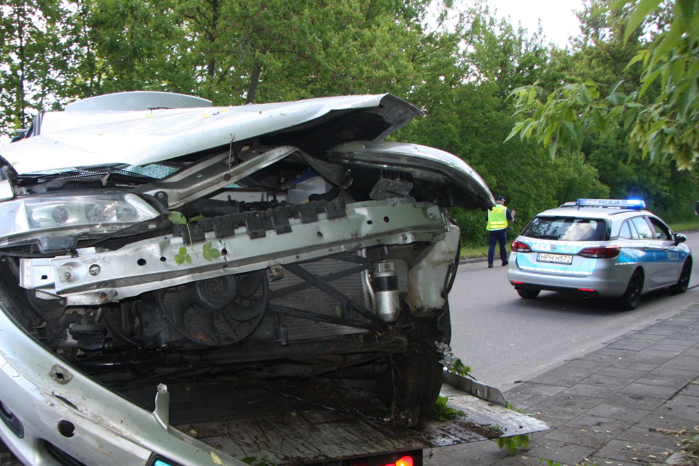 Wypadek na Dworcowej Ranne dzieci kierowca w stanie ciężkim