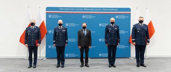 Minister Spraw Wewnętrznych i Administracji oraz komendanci Policji