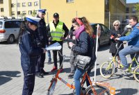 Policjanci promowali bezpieczną jazdę na rowerach