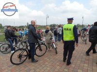 Węgrowscy policjanci zabezpieczali rajd rowerowy