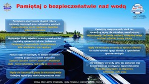 plakat bezpieczeństwo nad wodą