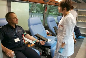 Policjanci oddawali dzisiaj krew