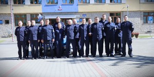 Na zdjęciu widać policjantów Wydziału Sztab Policji KWP zs. w Radomiu