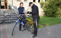Sztafeta rowerowa niosąca pomoc zawitała do Radomia