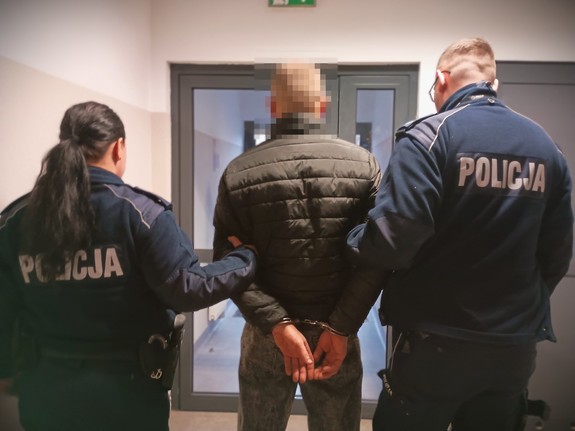 Zatrzymany mężczyzna