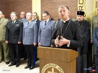 Policjanci biorący udział w spotkaniu Wielkanocnym