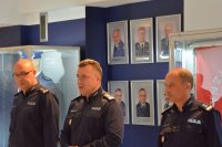 Komendant Wojewódzki Policji zs. w Radomiu insp. Tomasza Michułka, Zastępca Komendanta Wojewódzkiego Policji zs. w Radomiu insp. Kamil Borkowski, pełniący obowiązki Zastępca Komendanta Wojewódzkiego Policji zs. w Radomiu mł. insp. Dariusz Zaremba