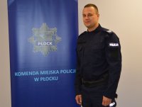 sierż. szt. Jakub Kochanowski z KMP w Płocku