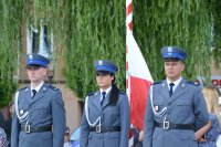 Poczet Flagowy st. sierż. Kamil Radecki	- dowódca pocztu,pPost. Paulina Kulińska- flagowy, sierż. Jarosław Lewandowski	- asystujący.