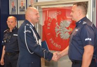 Komendant Wojewódzki Policji zs. w Radomiu mł. insp. dr hab. Zbigniew Mikołajczyk, p.o. Zastępcy Komendanta Wojewódzkiego Policji zs. w Radomiu mł. insp.  Dariusz Krzesicki, p.o. I Zastępca Komendanta Wojewódzkiego Policji zs. w Radomiu insp.  Michał Ledzion