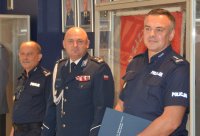 Komendant Wojewódzki Policji zs. w Radomiu mł. insp. dr hab. Zbigniew Mikołajczyk, p.o. Zastępcy Komendanta Wojewódzkiego Policji zs. w Radomiu mł. insp.  Dariusz Krzesicki, p.o. I Zastępca Komendanta Wojewódzkiego Policji zs. w Radomiu insp.  Michał Ledzion