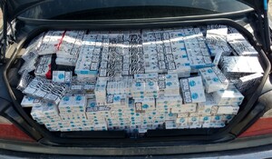 Zabezpieczone papierosy z przemytu
