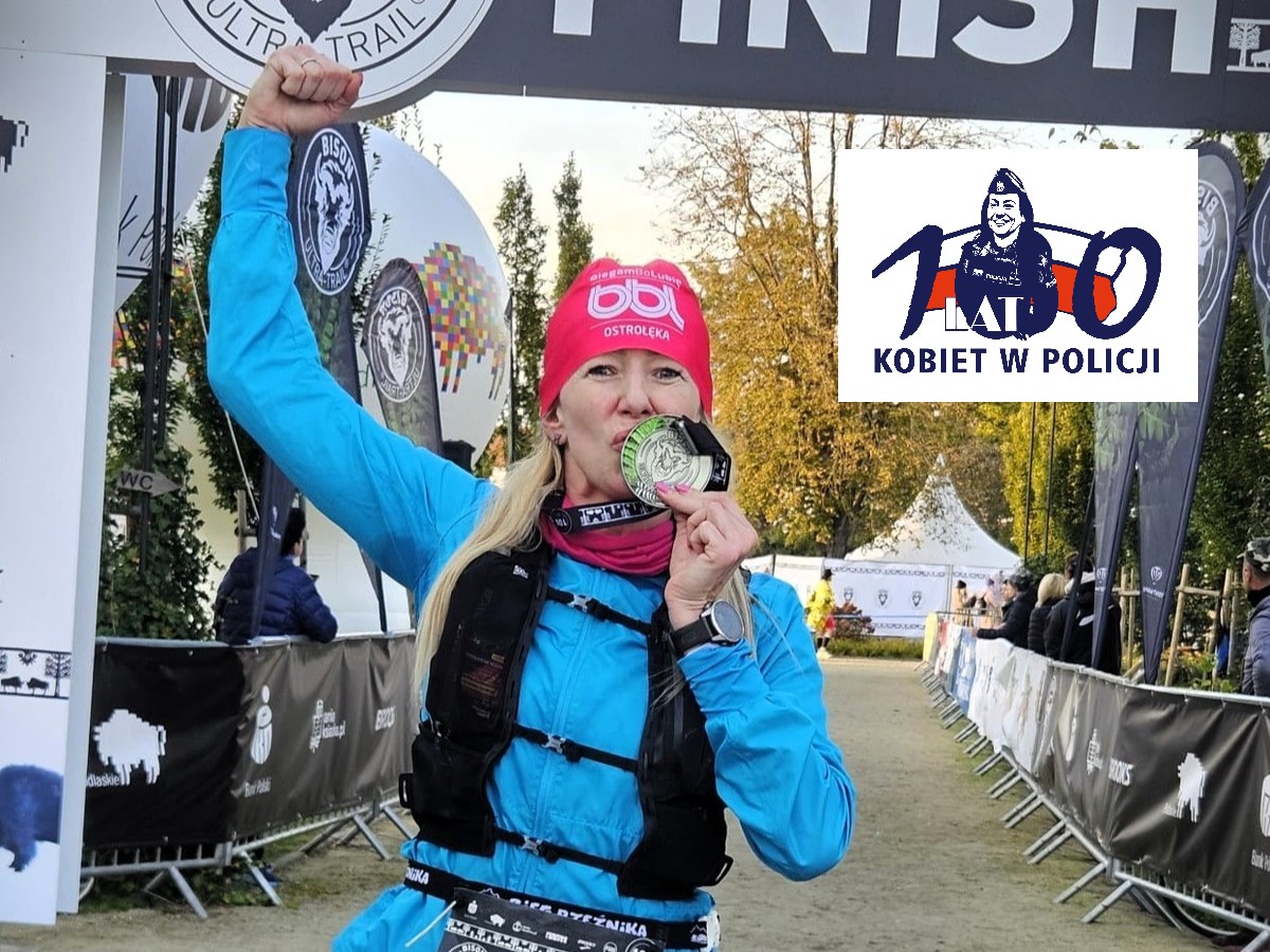 Przebiegła 100 kilometrów na 100 - lecie Kobiet w Policji! Pokaz kobiecej siły i determinacji