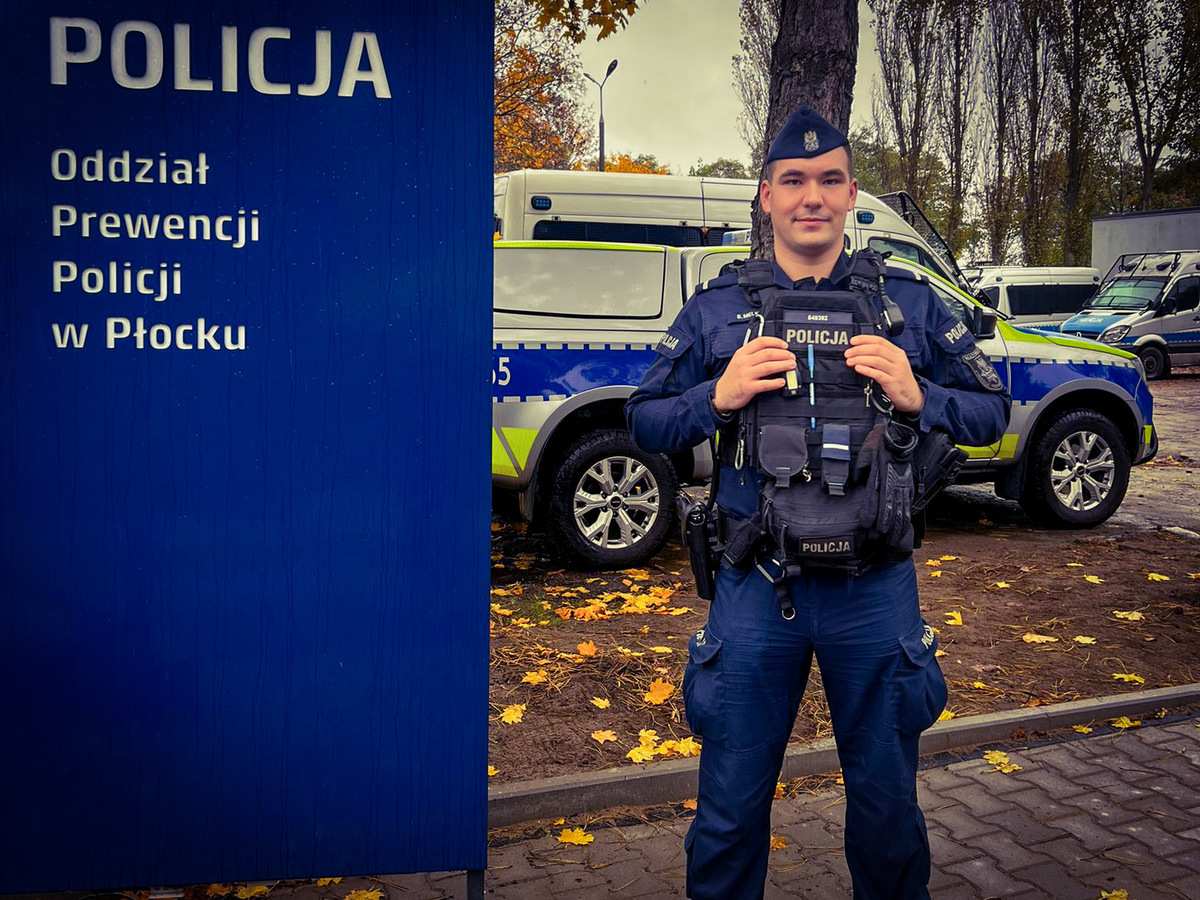 Policjant z Płocka uratował 17-latka w kryzysie emocjonalnym