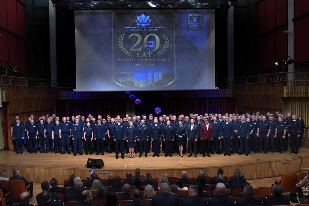 Jubileusz 20-lecia Wydziału Konwojowego KWP z siedzibą w Radomiu