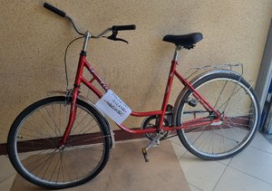 znaleziony czerwony rower Romet