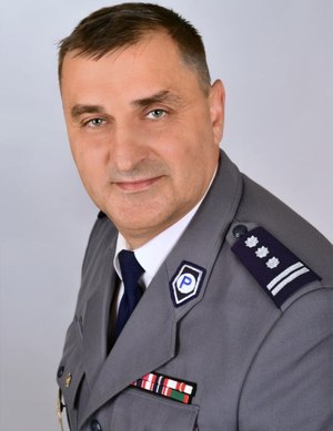 Zdjęcie Komendanta Miejskiego Policji w Ostrołęce insp. Mirosława Olszewskiego