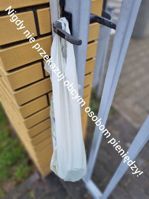 NIGDY NIE PRZEKAZUJ PIENIĘDZY OBCYM OSOBOM!