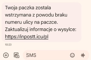 TWOJA PACZKA ZOSTAŁA WSTRZYMANA Z POWODU BRAKU NUMERU ULICY NA PACZCE – TO OSZUSTWO!