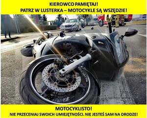 kierowco pamiętaj - patrz w lusterka, motocykle są wszędzie