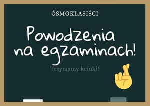 Egzamin ósmoklasistów - plakat