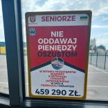 plakat w autobusie mzk