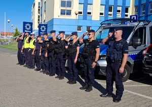 Ostrołęccy policjanci w hołdzie bohaterom Powstania Warszawskiego