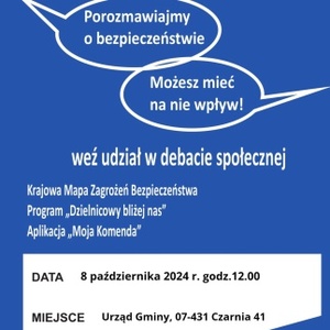 Debata Czarnia plakat