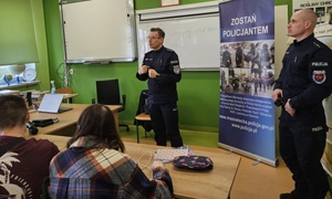 Spotkanie policjantów z uczniami