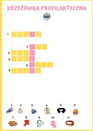 Kolejna z cyklu krzyżówek dotyczących BEZPIECZEŃSTWA do odgadnięcia