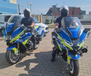 Policjanci na motocyklach