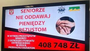 Kolejny etap kampanii „Seniorze nie oddawaj pieniędzy oszustwom”