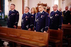Uroczysty apel z okazji Święta Policji w KMP w Ostrołęce