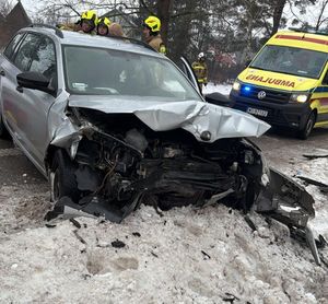 Poranne zderzenie dwóch pojazdów w gminie Łyse