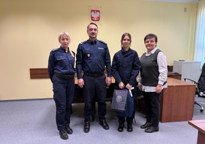 Wyróżnienie dla uczennicy klasy mundurowej