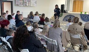 Policjanci z Łysych dbają o bezpieczeństwo najmłodszych