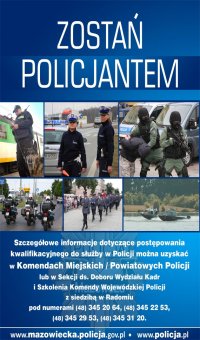 Plakat &quot;Zostań policjantem&quot;