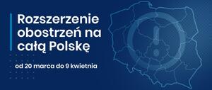 Informacja o czasie trwania obostrzeń w formie zdjęcia