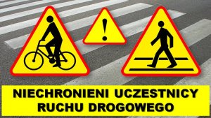 znaki ostrzegawcze niechronieni uczestnicy ruchu drogowego