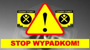 znak ostrzegawczy stop wypadkom