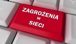 zagrożenia w sieci napis na klawiaturze