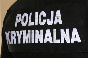 policja kryminalna napis