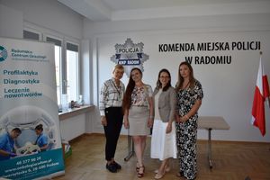 4 przedstawicielki radomskiego centrum onkologii na świetlicy podczas spotkania
