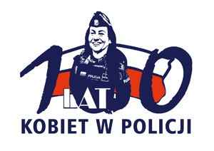 logo 100 lecie kobiet w policji