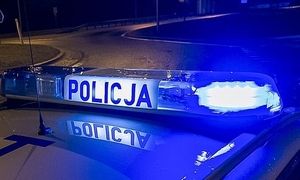 światła radiowozu napis policja