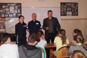 Spotkanie dotyczące cyberprzemocy z uczniami PG w Łysowie