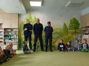 Spotkanie przedszkolaków z policjantami KMP Siedlce