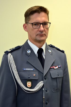 Komendant Miejski Policji w Siedlcach mł.insp. Andrzej Dziewulski