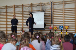 Spotkanie policjantów z przedszkolakami ZO w Żelkowie Kolonii