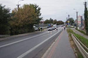 Policjanci kontrolowali rejon wiaduktu warszawskiego